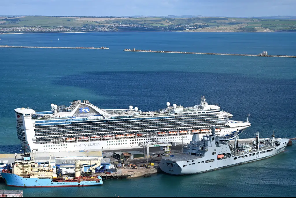A passenger was pronnounced dead after jumping overboard a Princess Cruise ship. Credit: Finnbarr Webster/Getty