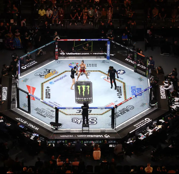 The injury became a major talking point from the UFC306 event. Credit: Christian Petersen / Getty