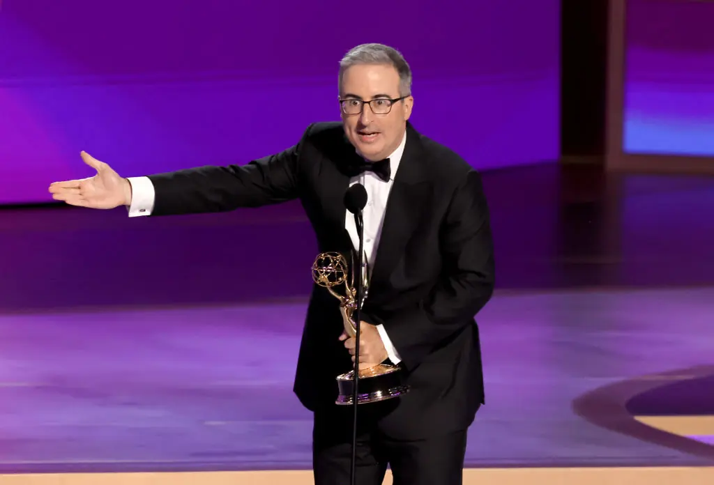 Emmys viewers praise John Oliver's X-rated response to being cut off during emotional speech