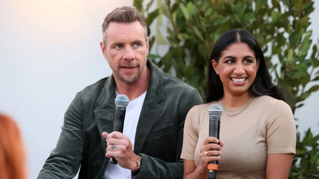 Dax Shepard and Monica Padman.