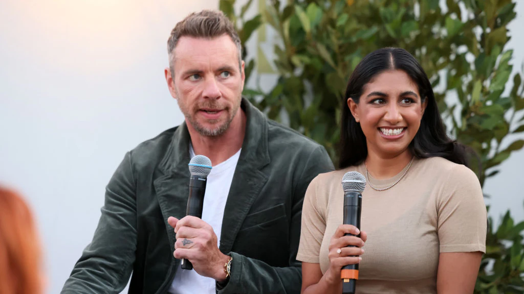 Dax Shepard and Monica Padman.