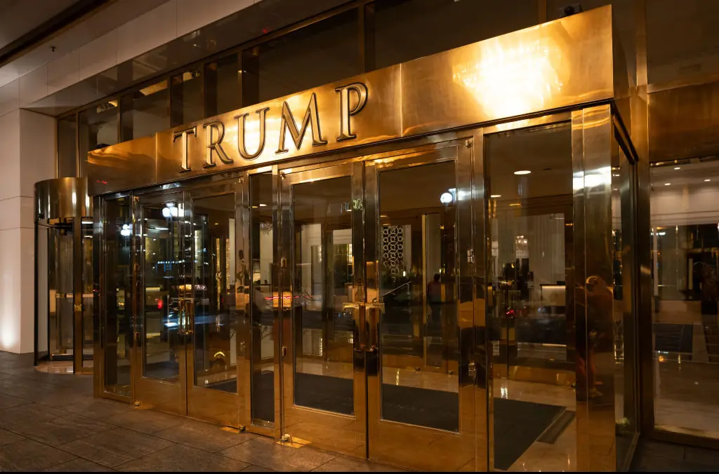 Woman dies after being 'violently ejected by revolving door at Trump hotel', family says