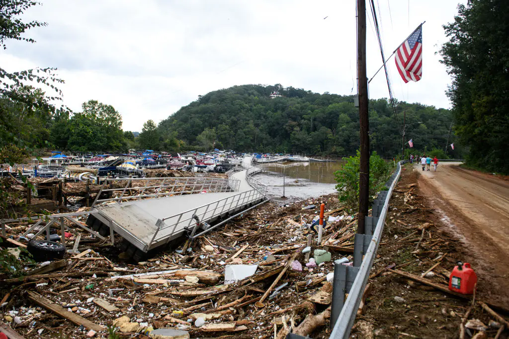 Hurricane Helene has caused widespread damage. Credit: Melissa Sue Gerrits/Getty Images