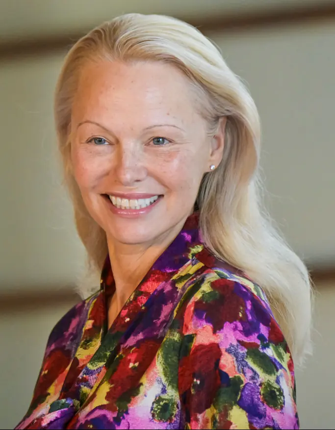 Pamela Anderson says her new look has been "freeing". Credit: Juan Naharro Gimenez / Getty