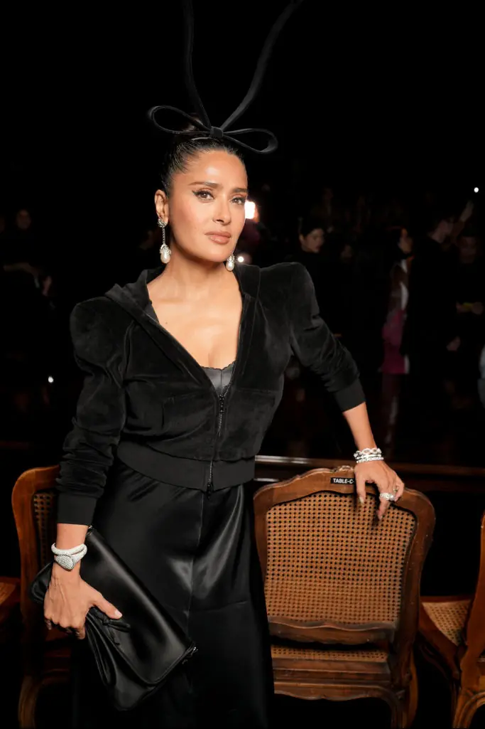 Hayek at the event. Credit: Swan Gallet/WWD/Getty