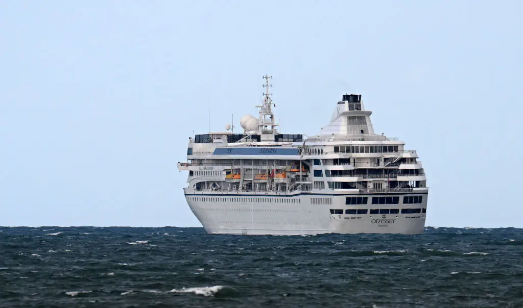 A woman has moved onto a cruise ship for a 15-year journey. Credit: Charles McQuillan / Getty