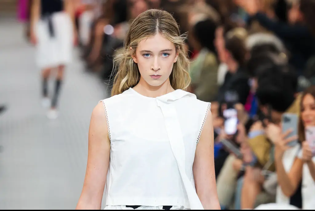 Sunday Rose Kidman Urban walks the runway during the Miu Miu Paris Womenswear Spring-Summer 2025 show. Credit: Estrop/Getty