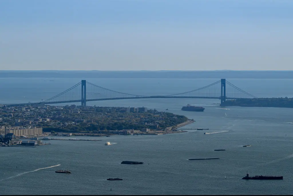 The incident took place in the Ambrose Channel between Brooklyn and Staten Island. Credit: Roy Rochlin/Getty Images