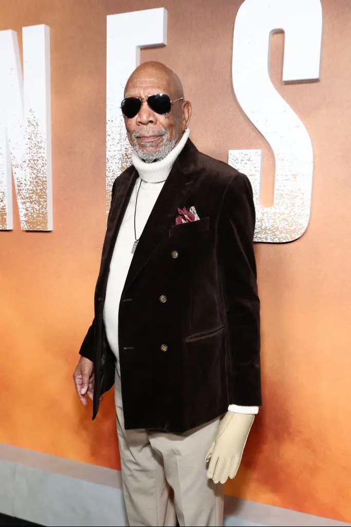 Freeman is often seen wearing a single glove in public. Credit: Araya Doheny / Getty