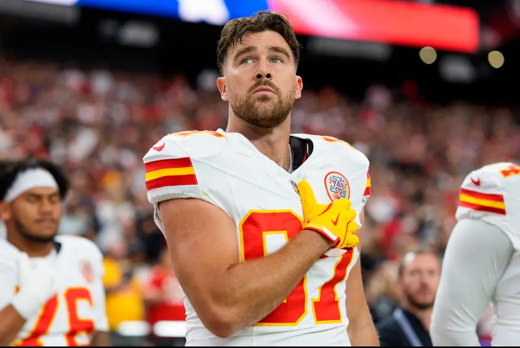 Kelce carried on as business as usual after Trump's historic win which upset some fans. Credit: Brooke Sutton/Getty