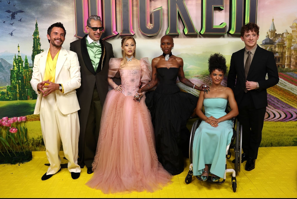 Jonathan Bailey, Jeff Goldblum, Ariana Grande, Cynthia Erivo, Marissa Bode and Ethan Slater 