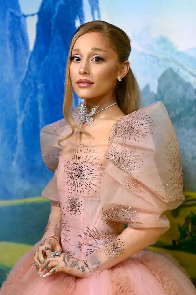 Ariana Grande will star as Glinda the Good Witch. Credit: SAVERIO MARFIA / Getty