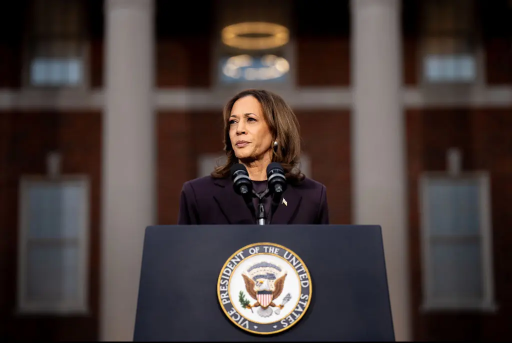 Kamala Harris conceded defeated to Trump. Credit: Andrew Harnik / Getty