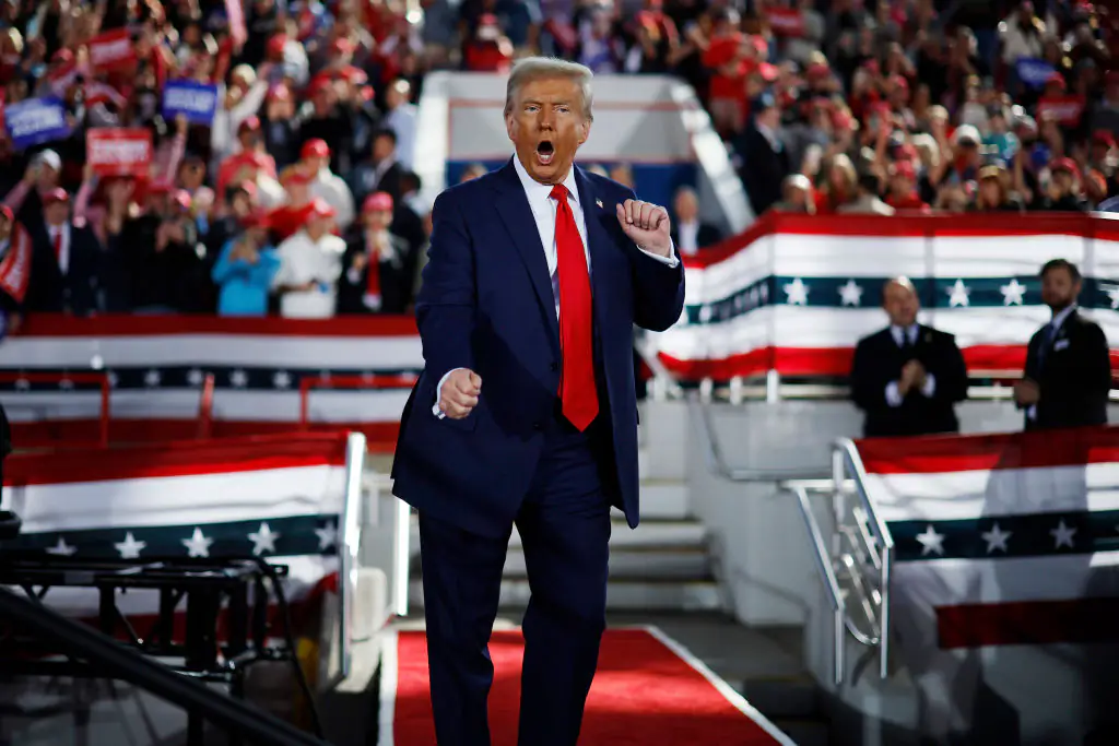 Trump beat Harris to become the 47th President of the United States. Credit: Chip Somodevilla/Getty