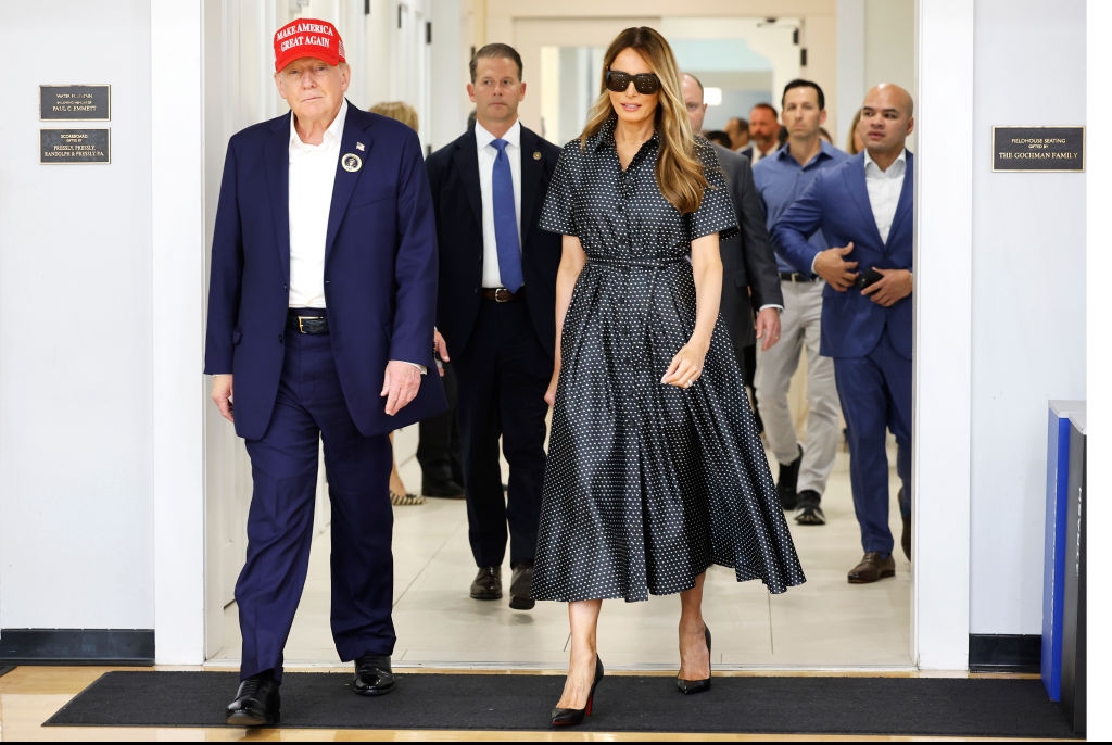 President Donald Trump and his wife Melania Trump