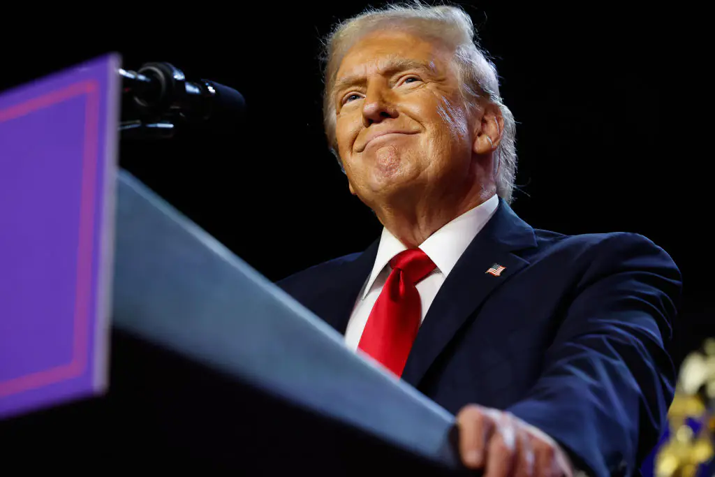 Donald Trump addresses the nation as he edges closer to victory