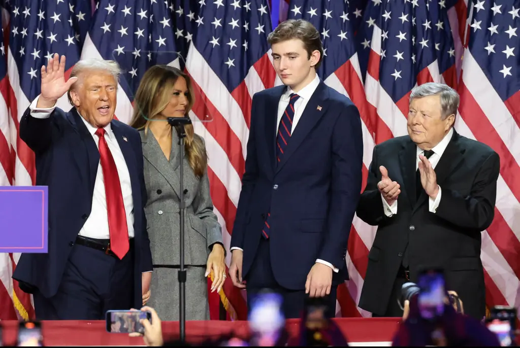People are stunned by how tall Trump's son Barron is compared to 2016 presidential election