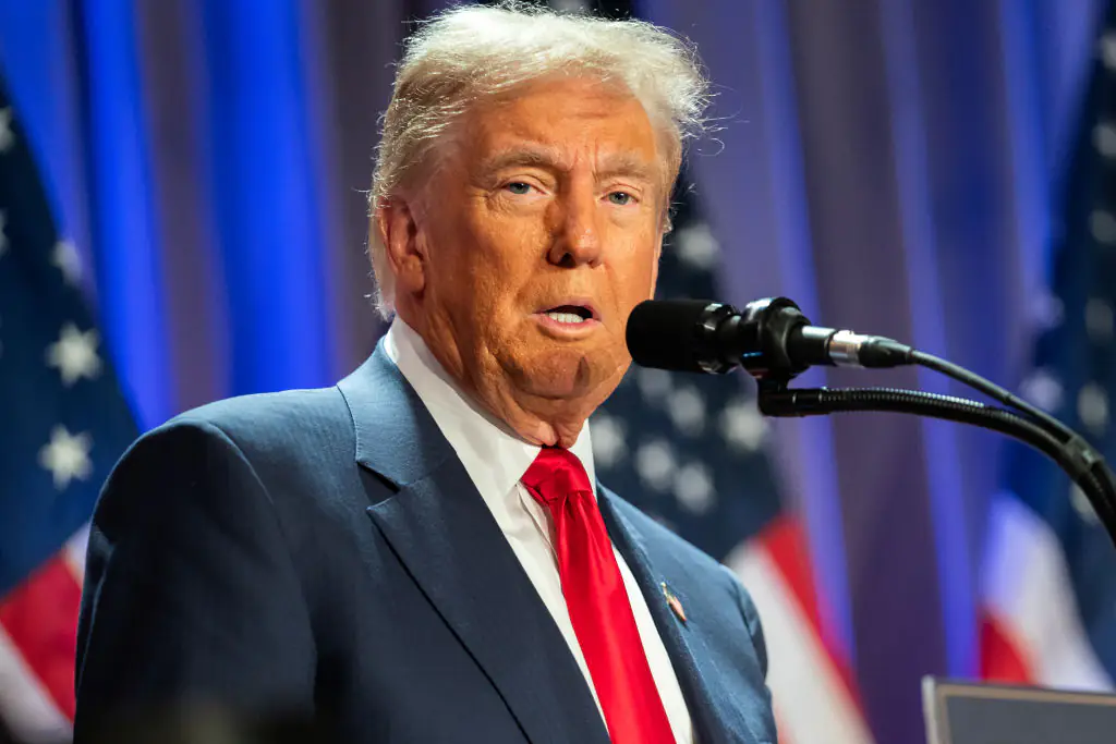 Asked during a press conference whether he would consider pardoning Diddy, Trump didn’t shut the door. Credit: Pool / Getty