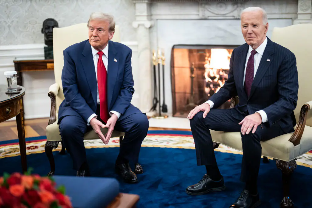 The pair discussed topics like the ongoing conflict in the Middle East. Credit: Jabin Botsford/The Washington Post/Getty