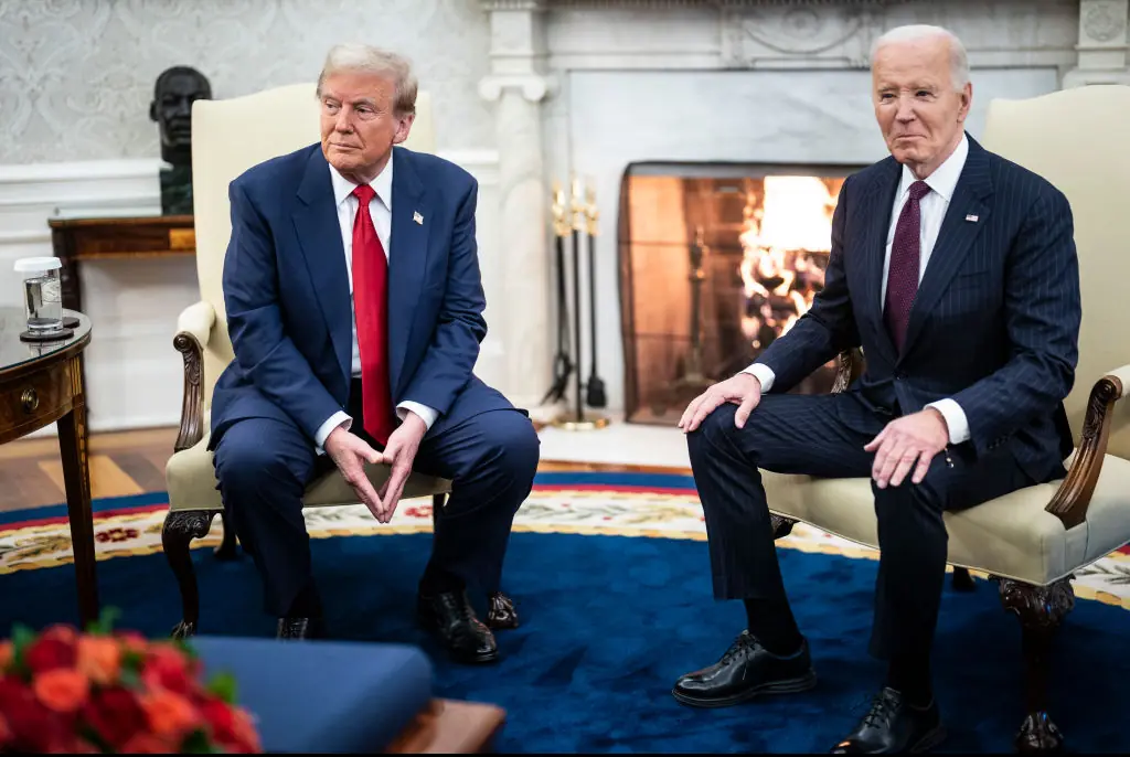 The pair discussed topics like the ongoing conflict in the Middle East. Credit: Jabin Botsford/The Washington Post/Getty