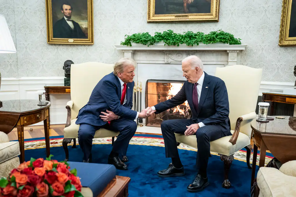 Trump met up with Biden in Washington. Credit: Jabin Botsford/The Washington Post/Getty