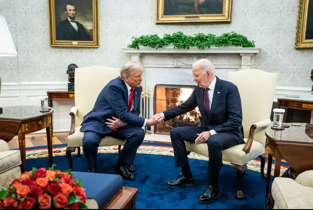 Trump met up with Biden in Washington. Credit: Jabin Botsford/The Washington Post/Getty
