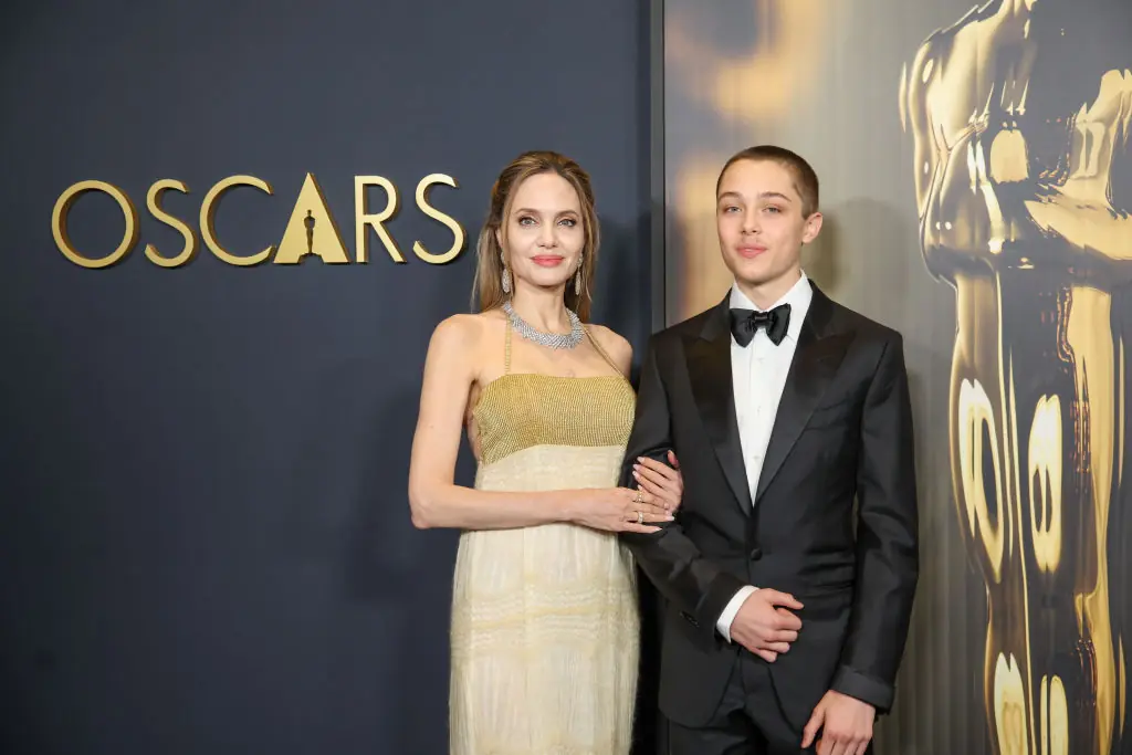Mom Angelina looked stunning next to teen son Knox. Credit: Jason Armond / Los Angeles Times via Getty Images)