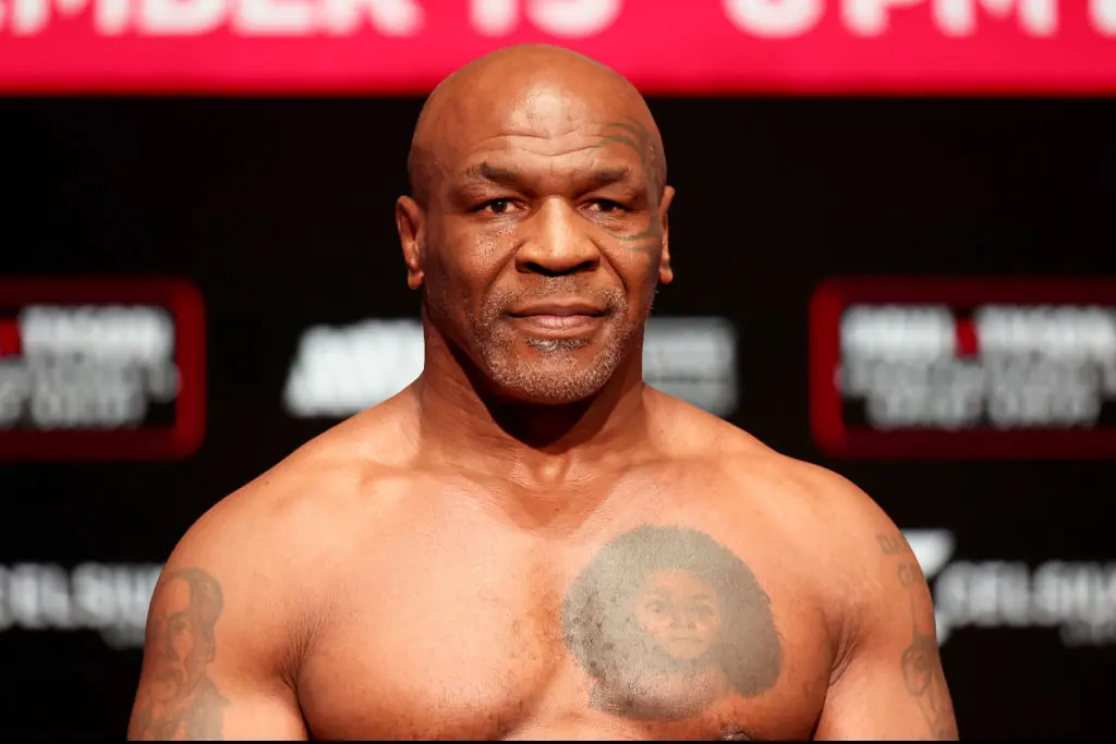 Mike Tyson stole the show with his pre-fight interview. Credit: Brett Carlsen/Getty Images for Netflix © 2024