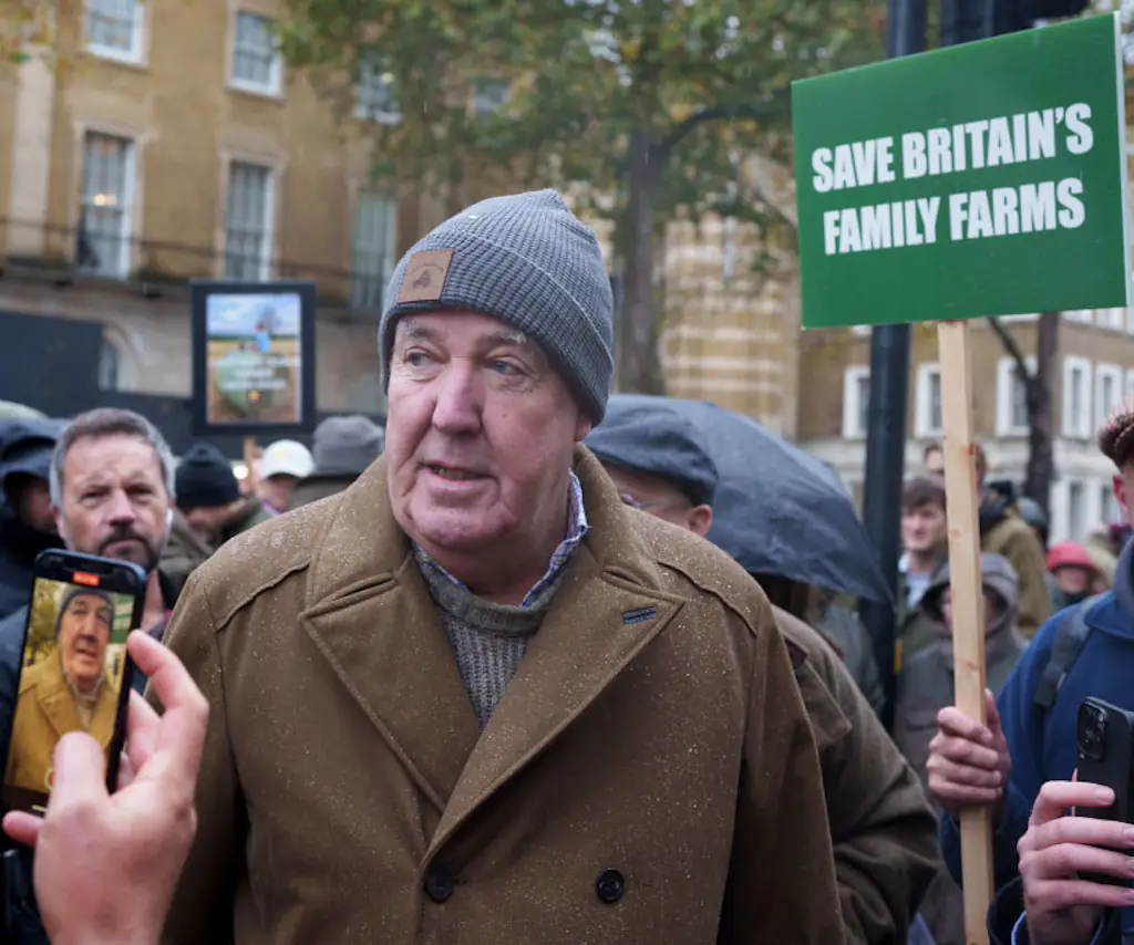 Jeremy Clarkson is championing British farming. Credit: Richard Baker / Getty