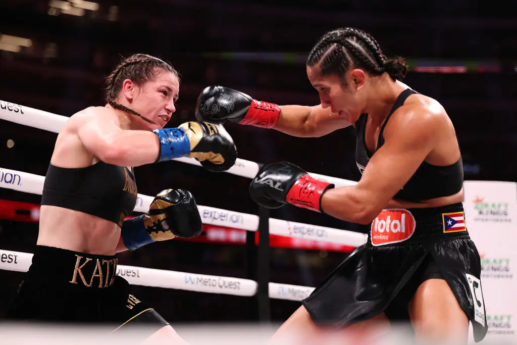 Taylor emerged from the rematch victorious. Credit: Al Bello / Getty