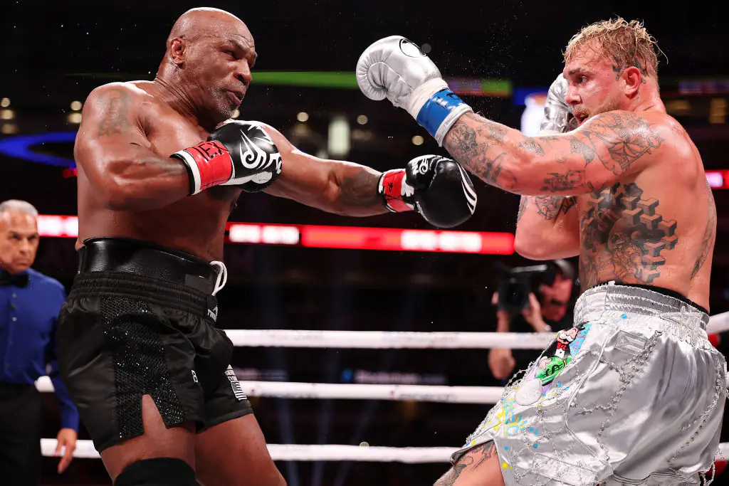 Jake Paul emerged victorious in his bout against Mike Tyson. Credit: Al Bello/Getty Images for Netflix © 2024