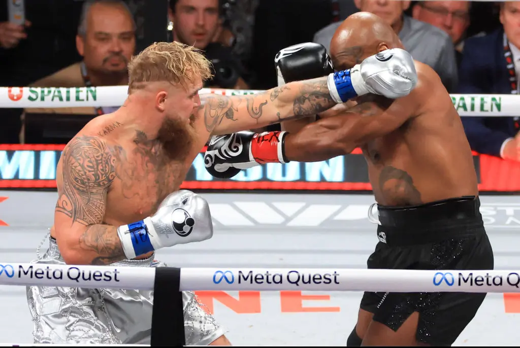 Mike Tyson and Jake Paul had a match on Friday . Credit: Christian Petersen / Getty