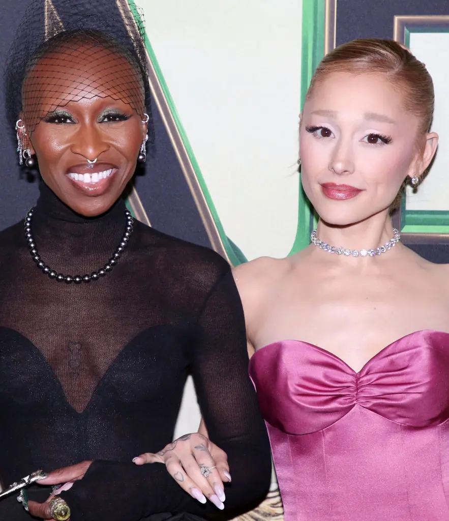 Cynthia Erivo and Ariana Grande. Credit: Bruce Glikas / Getty
