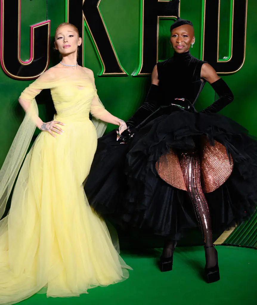 Ariana Grande and Cynthia Erivo star in WICKED. Credit: Karwai Tang / Getty
