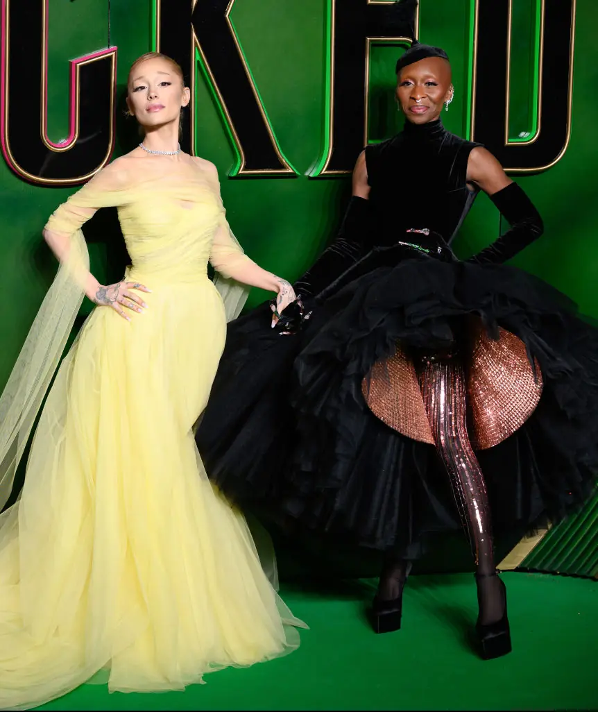 Ariana Grande and Cynthia Erivo star in WICKED. Credit: Karwai Tang / Getty