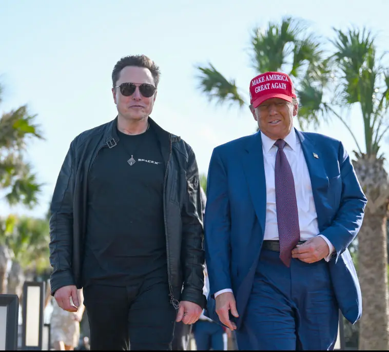 Donald Trump has voiced his support for Elon Musk's "ultimatum" email. Credit: Brandon Bell / Getty