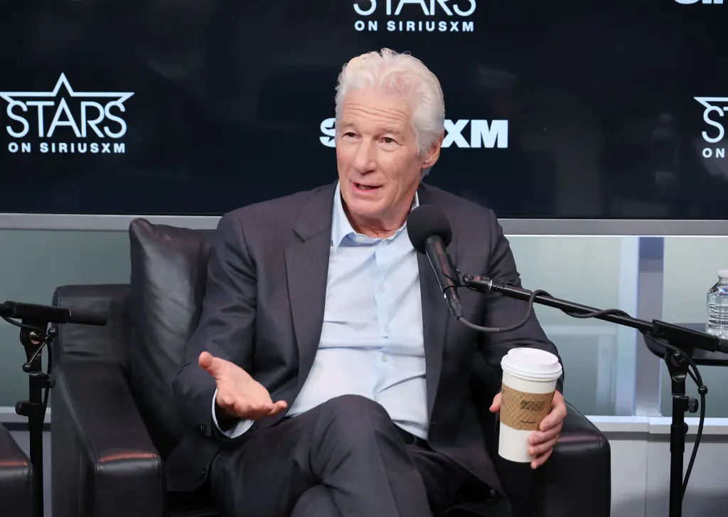 Gere seemingly flipped off the host on the Today Show. Credit: Cindy Ord/Getty/SiriusXM