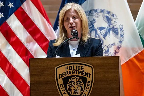 Commissioner of the New York Police Department, Jessica Tisch. Credit: Spencer Platt / Getty Images.