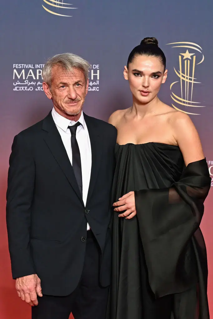  Sean Penn and Valeria Nicov attend the Tribute to Sean Penn during Day Two Of the 21st Marrakech International Film Festival on November 30, 2024. Credit: Stephane Cardinale - Corbis / Getty