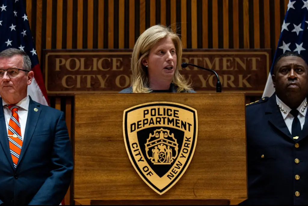 Jessica Tisch spoke out about the killing during a conference. Credit: Alex Kent/GettyAlex Kent/Getty