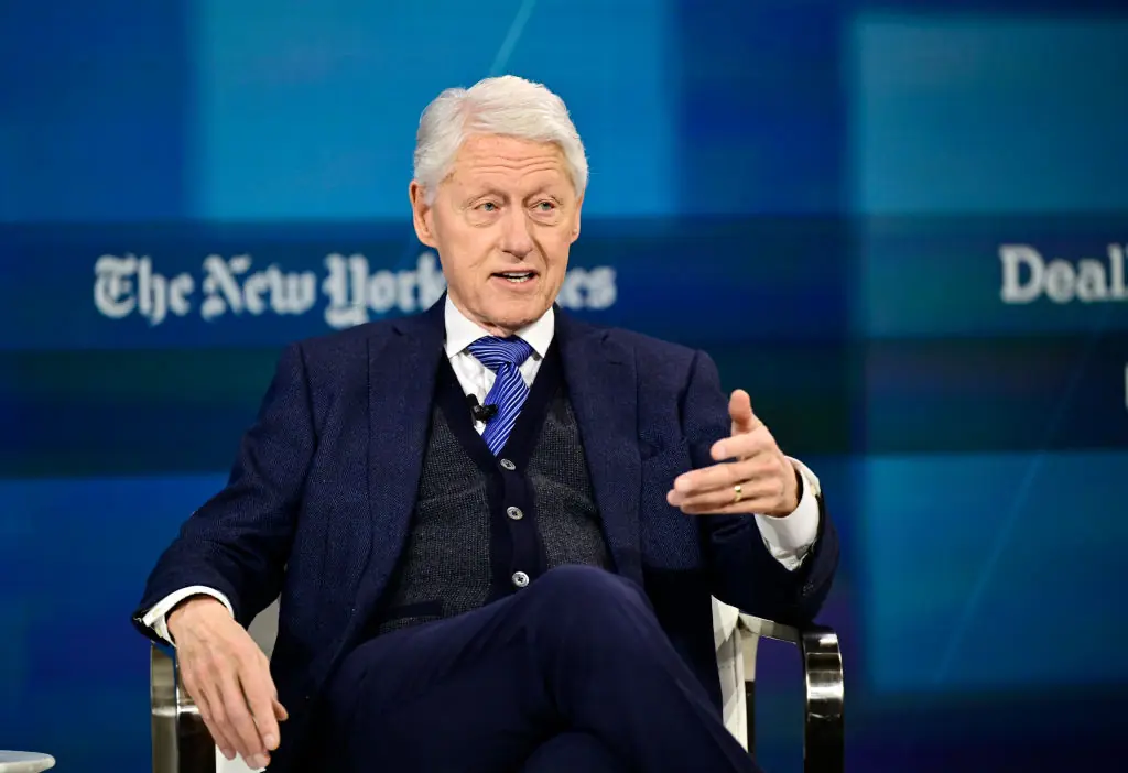 Bill Clinton was questioned on his relationship with Epstein. Credit: Eugene Gologursky / Getty