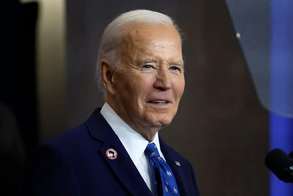 Joe Biden downplayed fears regarding the drones. Credit: Kevin Dietsch/Getty