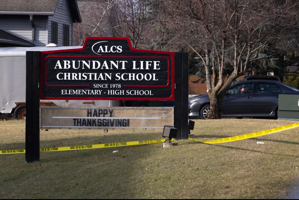 Multiple people were shot And killed at Abundant Life Christian School In Madison, Wisconsin. Credit: Scott Olson / Getty