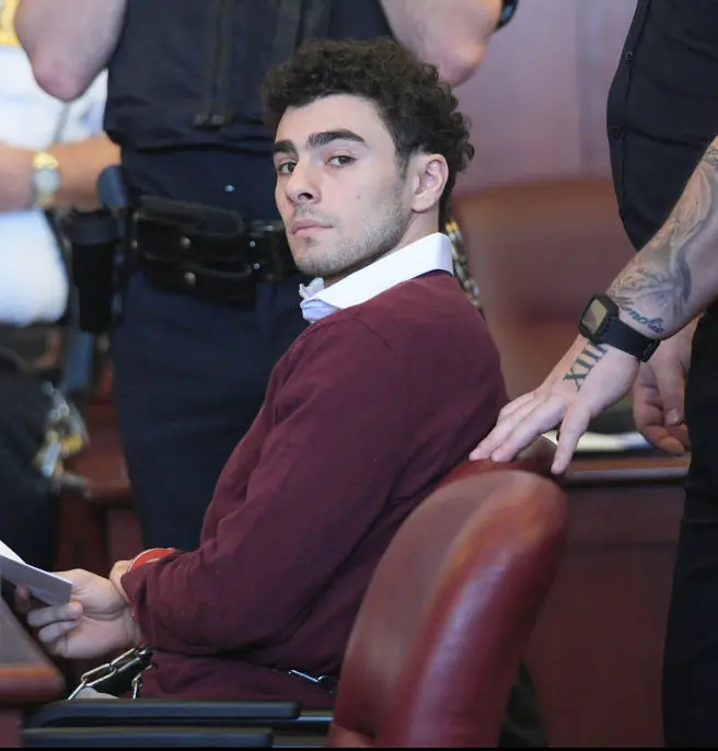 Mangione is accused of shooting dead UnitedHealthcare CEO Brian Thompson in December. Credit: Pool / Getty