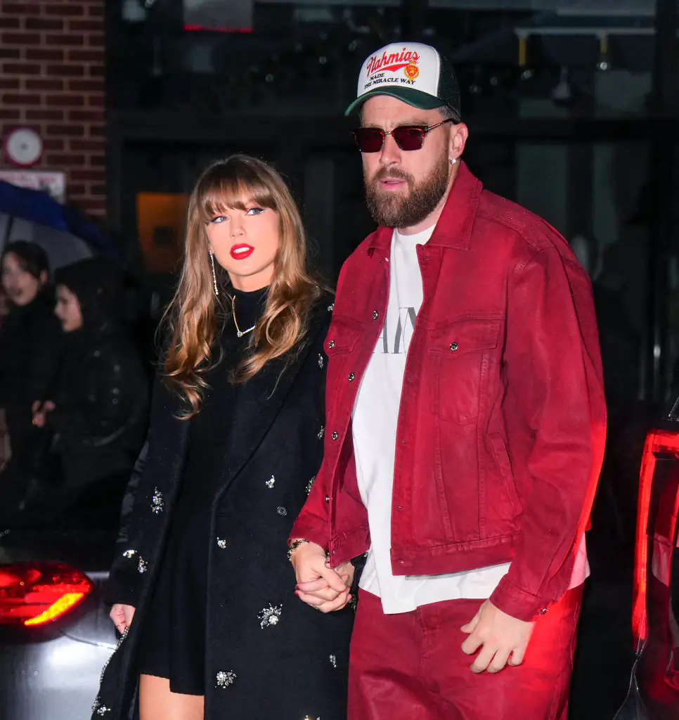 Taylor Swift and Travis Kelce. Credit: XNY/Star Max / Getty
