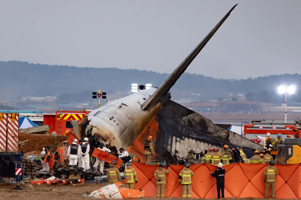 179 people were killed in a plane crash at a South Korean airport. Credit: NurPhoto / Getty