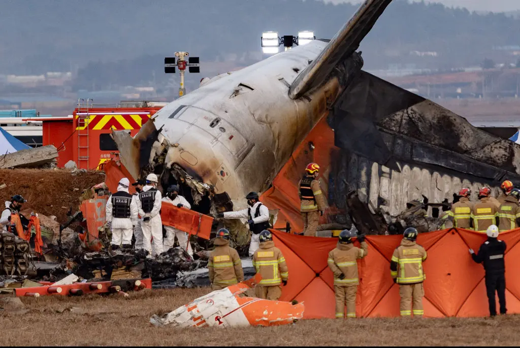 Over 1,000 emergency service workers were called to the scene. Credit: Chris Jung/NurPhoto/Getty