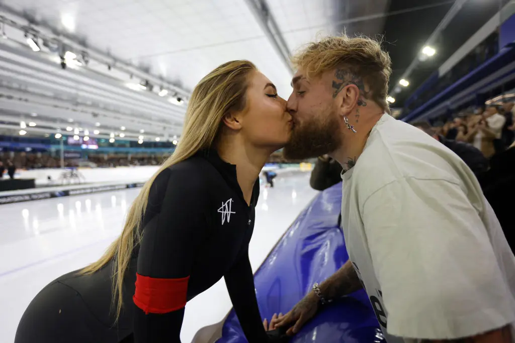 Jake Paul and Jutta Leerdam. Credit: DeFodi Images / Getty