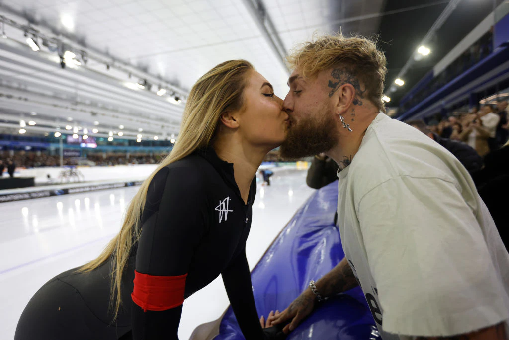 Jake Paul and Jutta Leerdam. Credit: DeFodi Images / Getty
