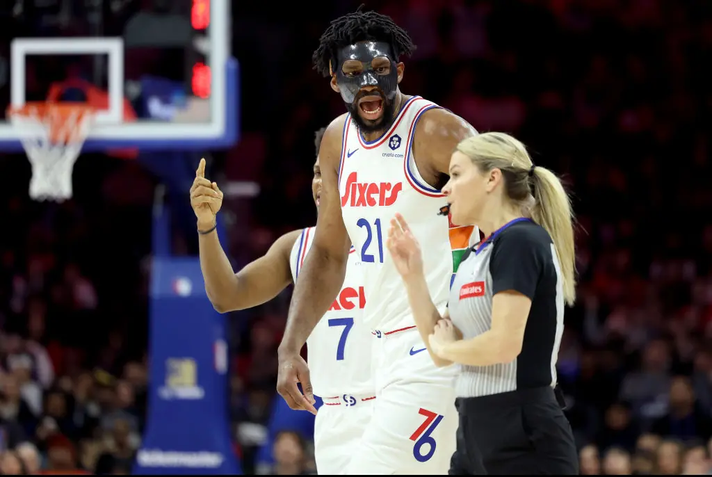 Embiid has been slammed for his outburst. Credit: Emilee Chinn/Getty
